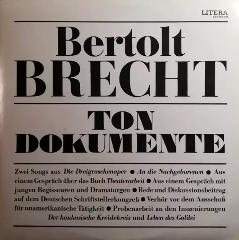 Levně Tondokumente (2xLP) (Bertolt Brecht, 1977)