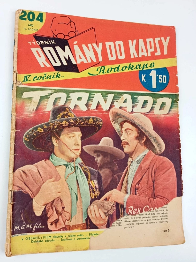 Tornado - Romány do kapsy - Rodokaps 204 (45) - ročník IV. (Rex Carrey, 1939)