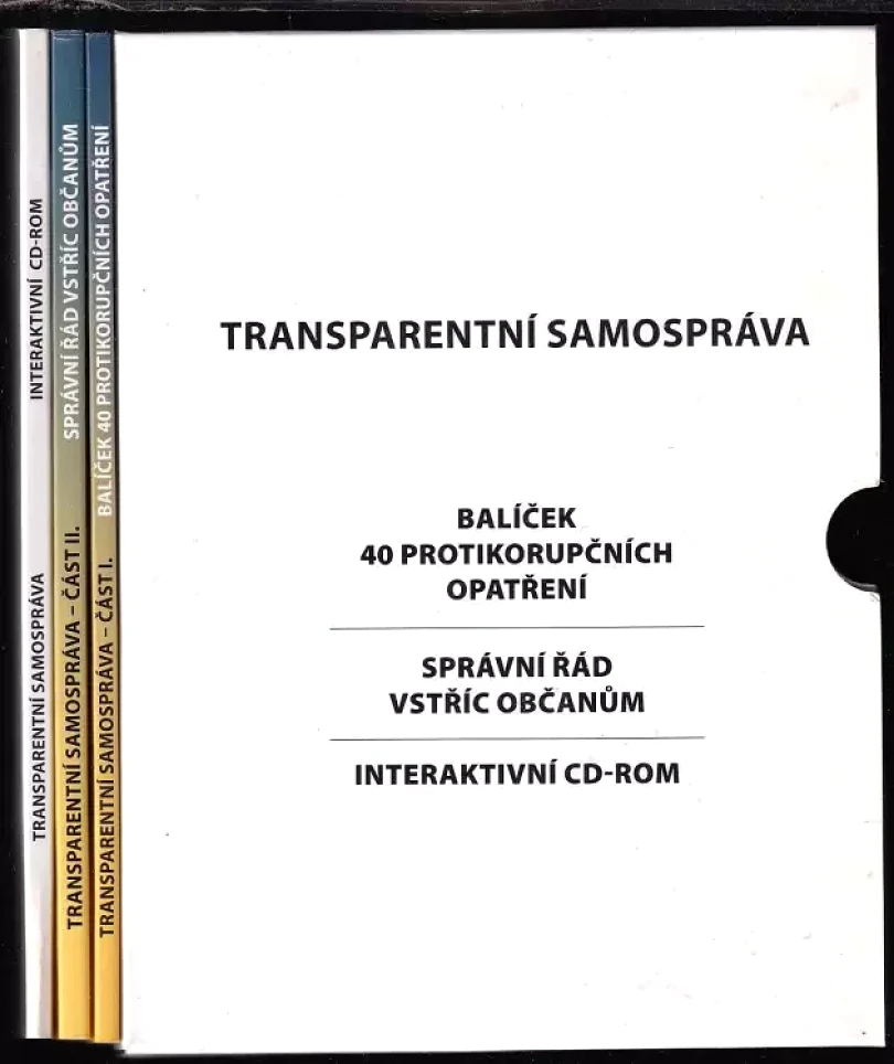 Levně Transparentní samospráva : Část 1-2 + CD-ROM (Tomáš Kramár, 2006)