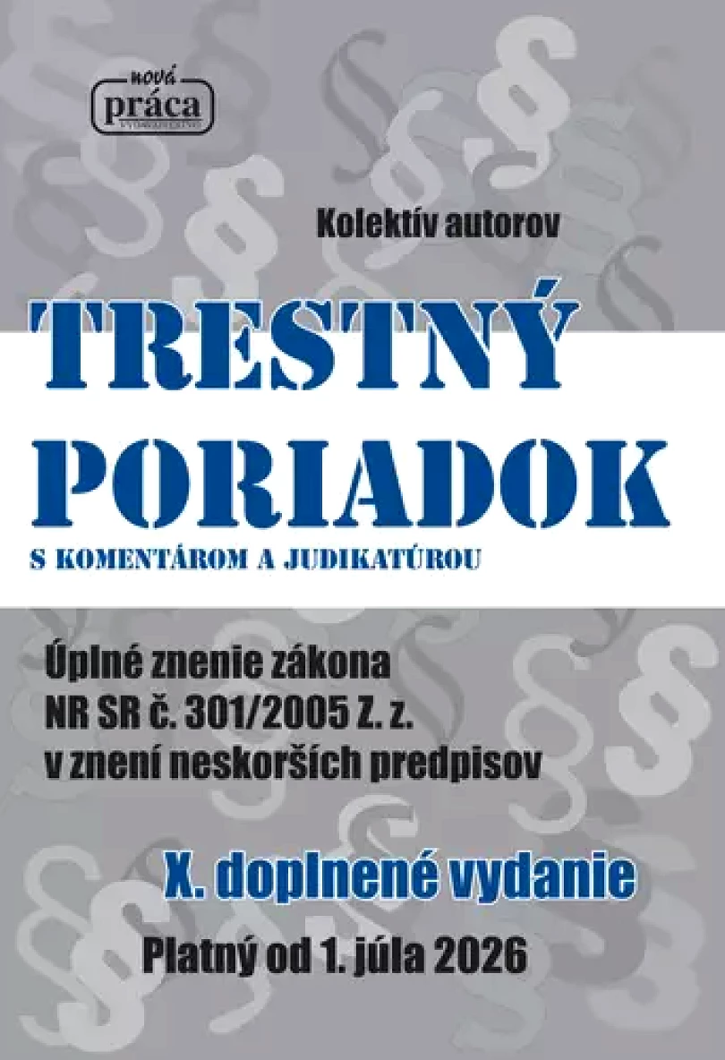 Trestný poriadok 2026 (, 2026)