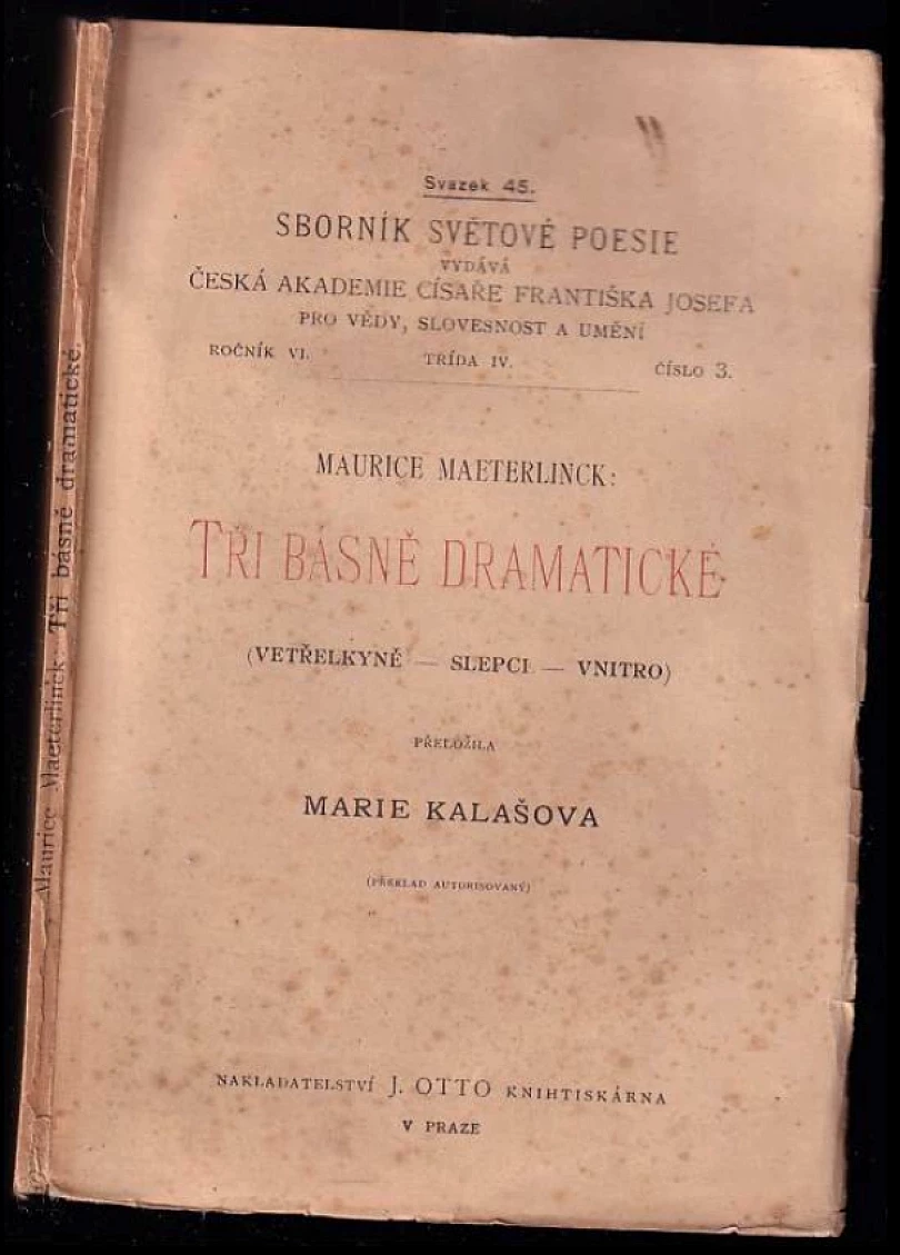 Tři básně dramatické (, 1920)