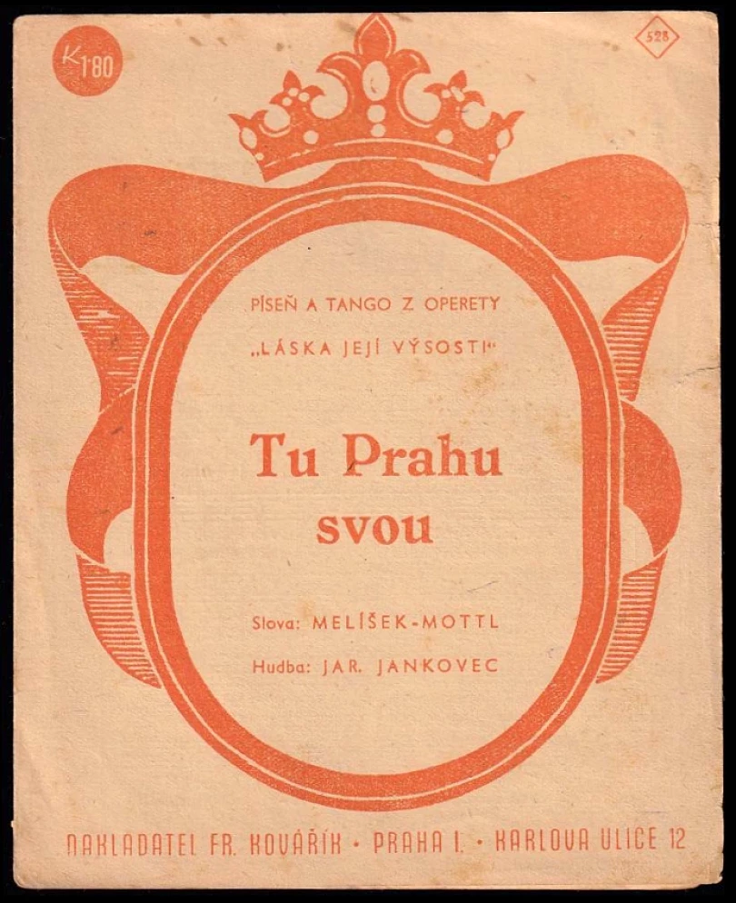 Tu Prahu svou-- (Jaroslav Jankovec, 1940)