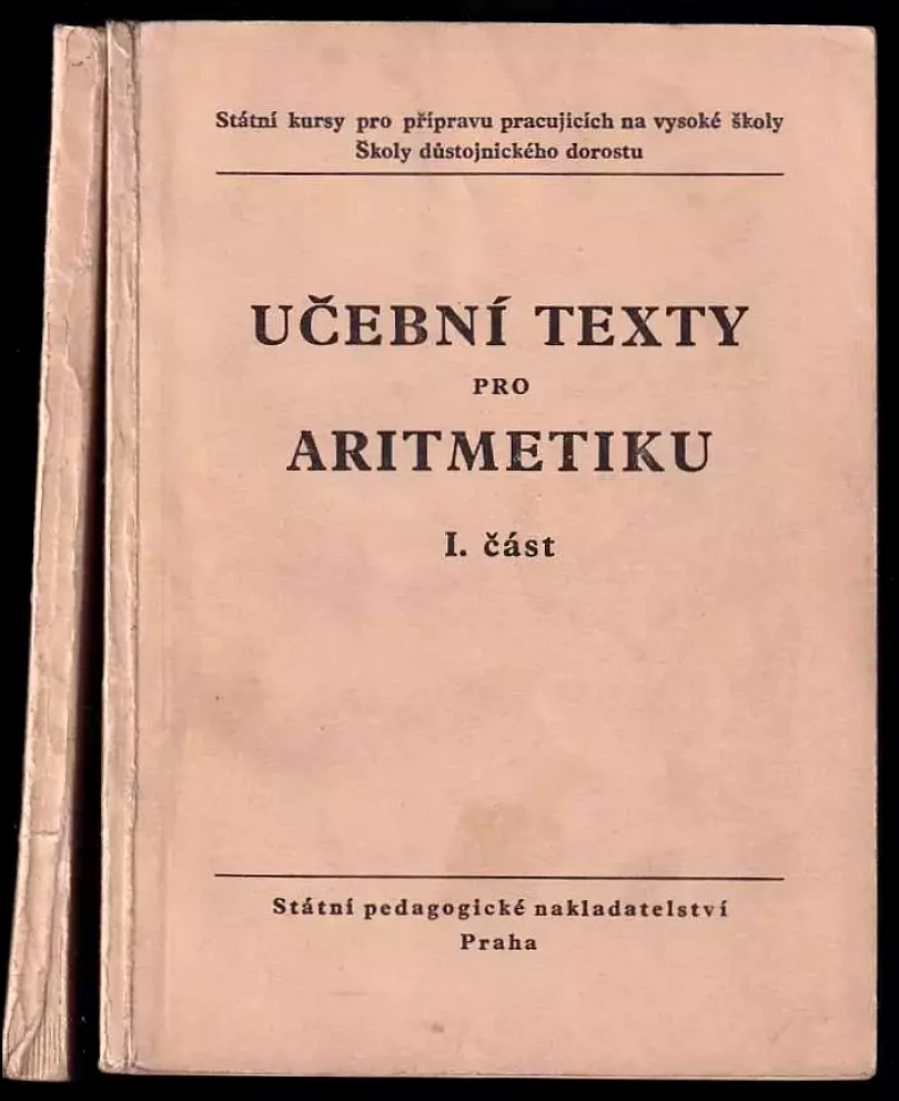 Levně Učební texty pro aritmetiku : Díl 1-2 (Rudolf Zelinka, 1953)