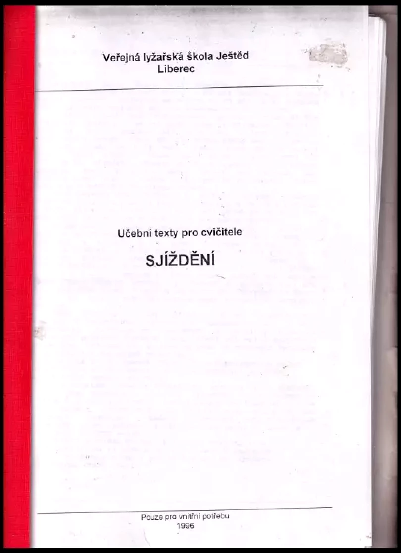 Levně Učební texty pro cvičitele - Sjíždění (Jan Puš, 1996)