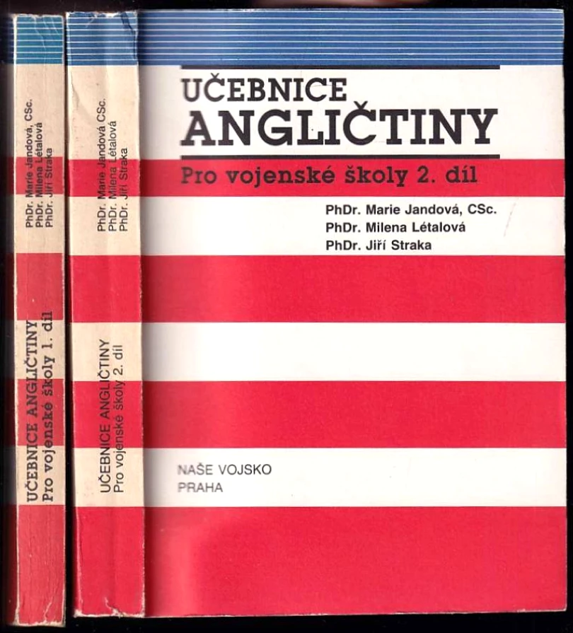 Učebnice angličtiny pro vojenské školy : Díl 1-2 (Marie Jandová, 1991)