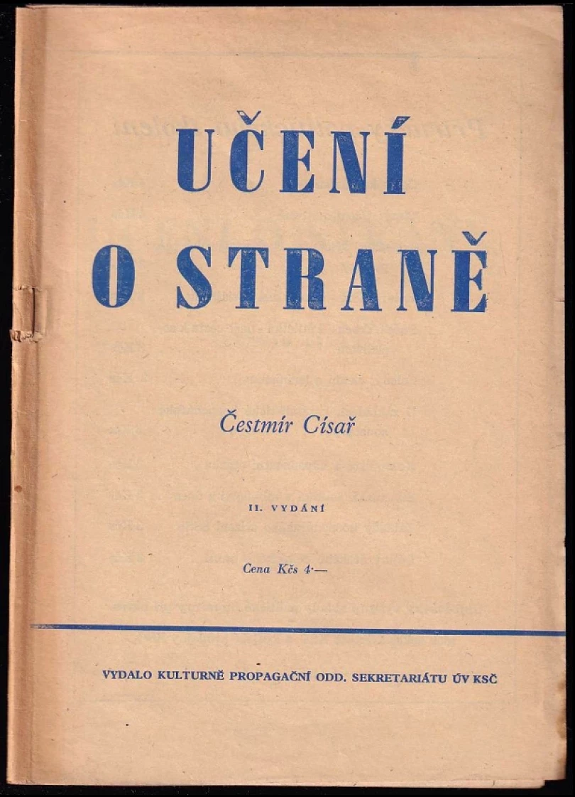 Učení o straně (Čestmír Císař, 1949)