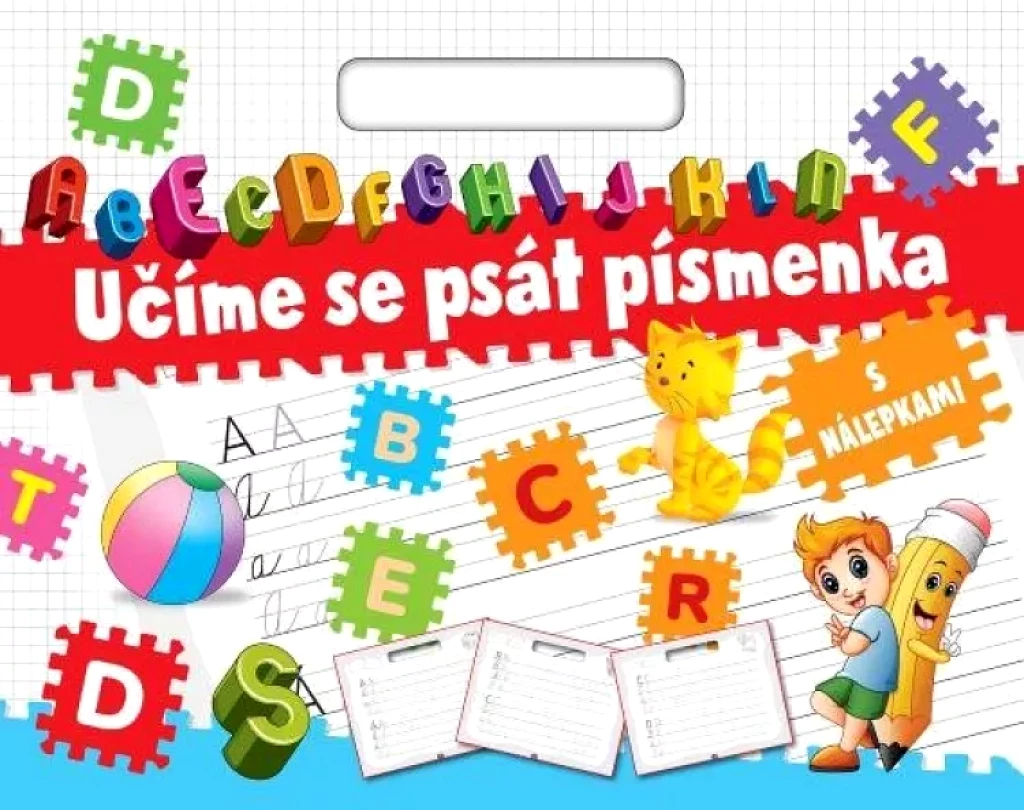 Levně Učíme se psát písmenka s nálepkami (, 2024)