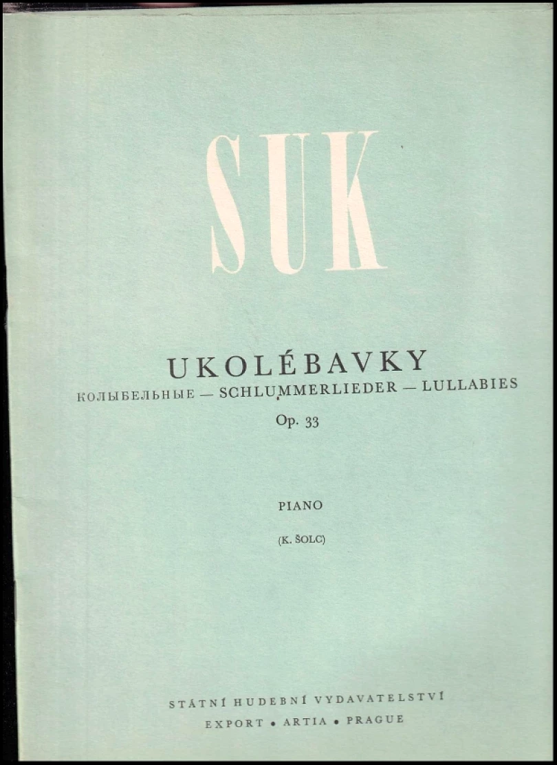 Levně Ukolébavky (Josef Suk, 1966)