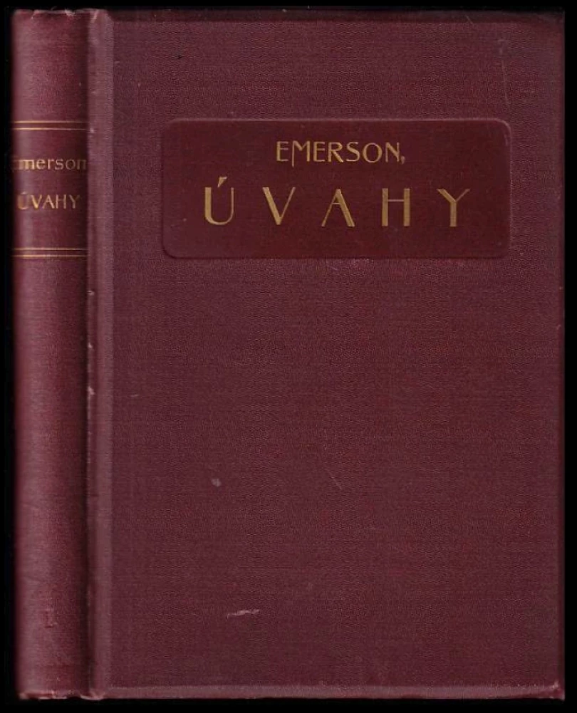 Levně Úvahy (Ralph Waldo Emerson, 1902)