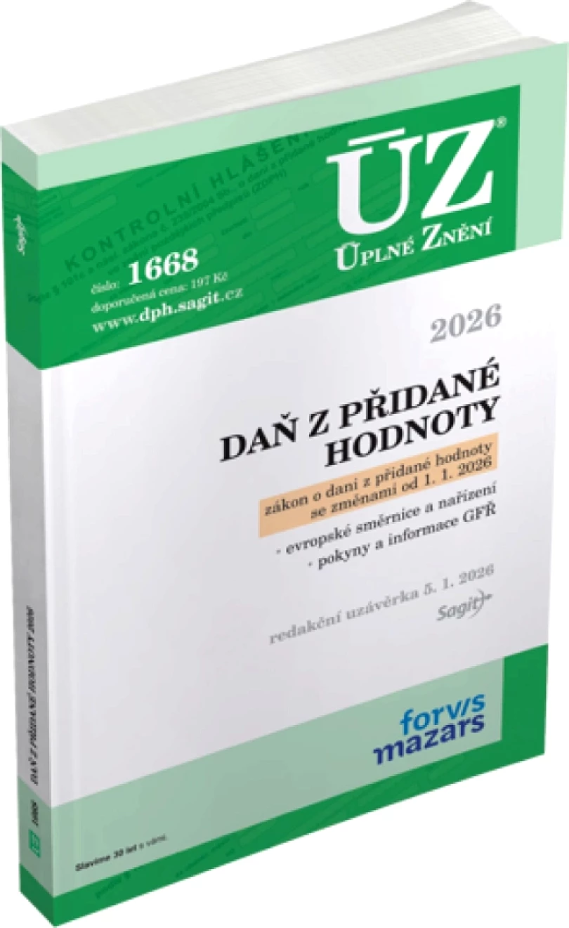 Levně ÚZ 1668 Daň z přidané hodnoty (, 2026)