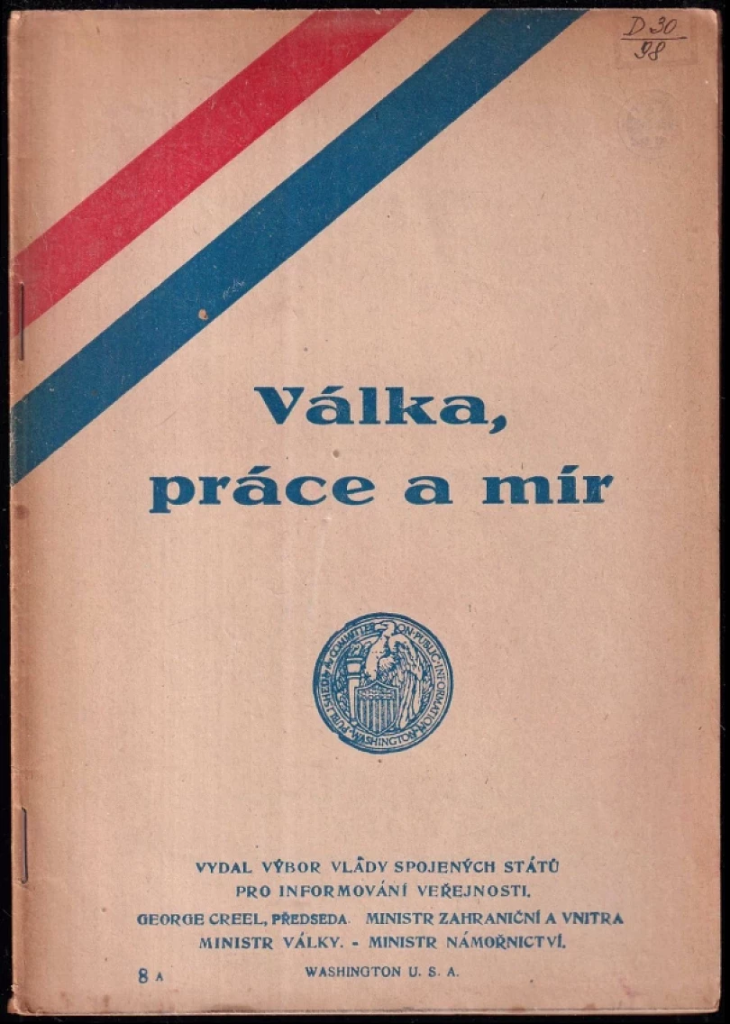 Válka, práce a mír (Woodrow Wilson, 1919)