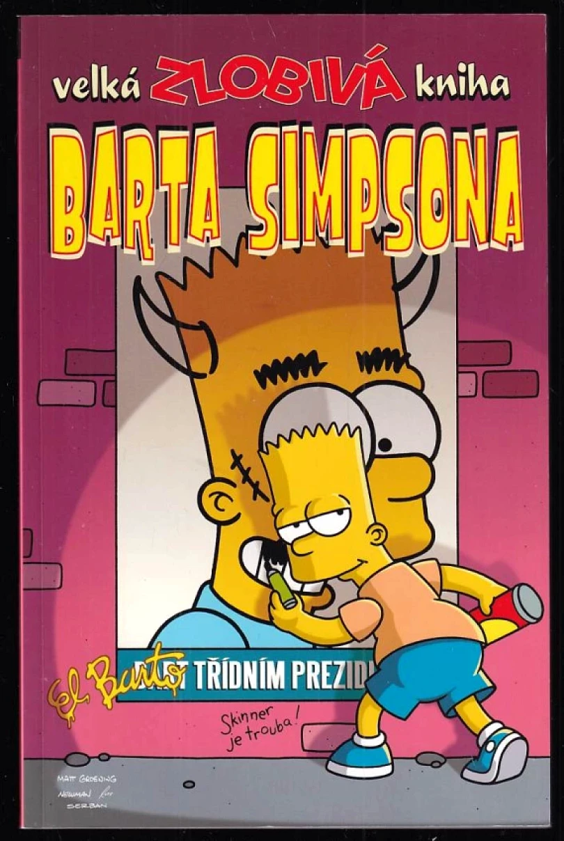 Levně Velká zlobivá kniha Barta Simpsona (, 2016)