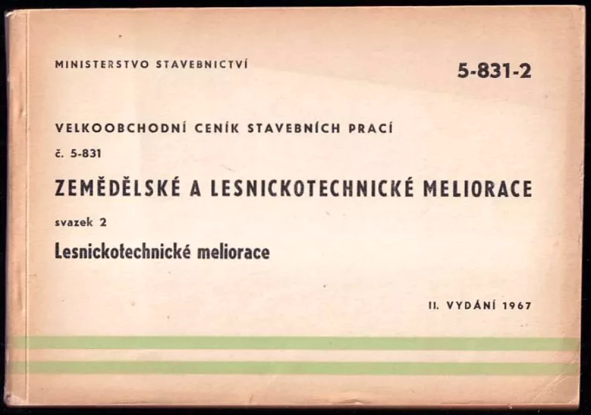 Velkoobchodní ceník stavebních prací - Zemědělské a lesnickotechnikcé meliorace (, 1967)
