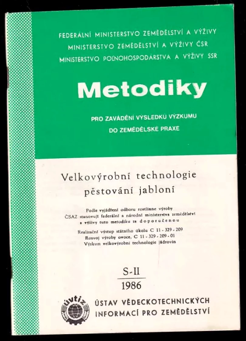 Levně Velkovýrobní technologie pěstování jabloní (Josef Staněk, 1986)
