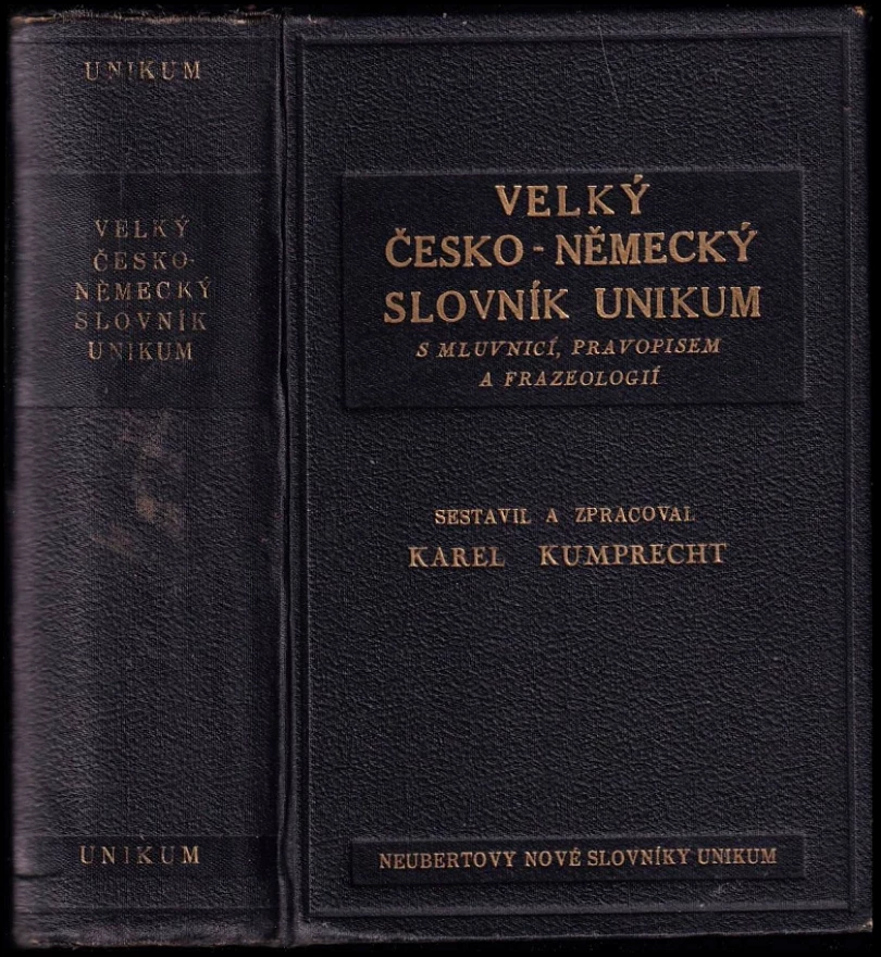 Velký česko-německý slovník Unikum (Karel Kumprecht, 1940)