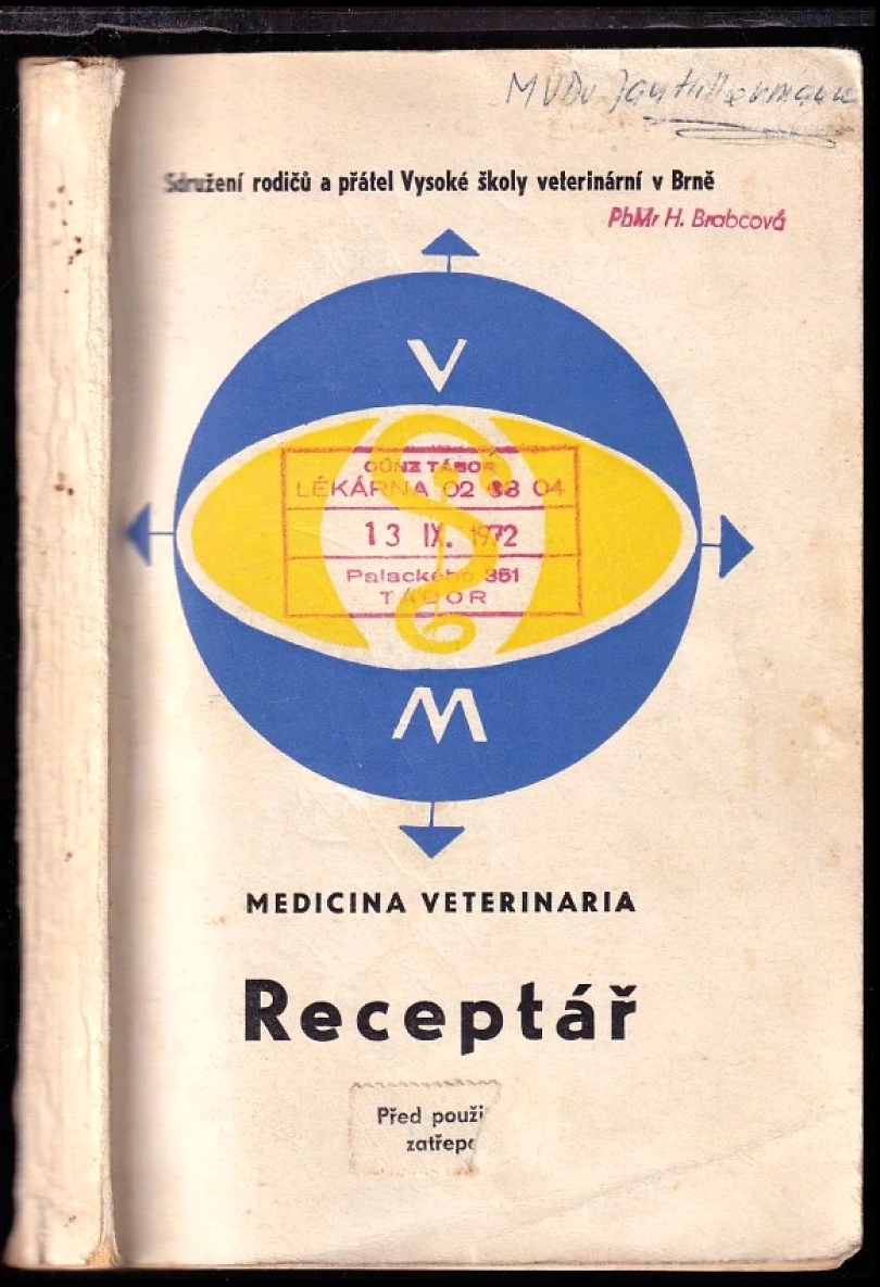 Levně Veterinární receptář (Jan Šimůnek, 1970)