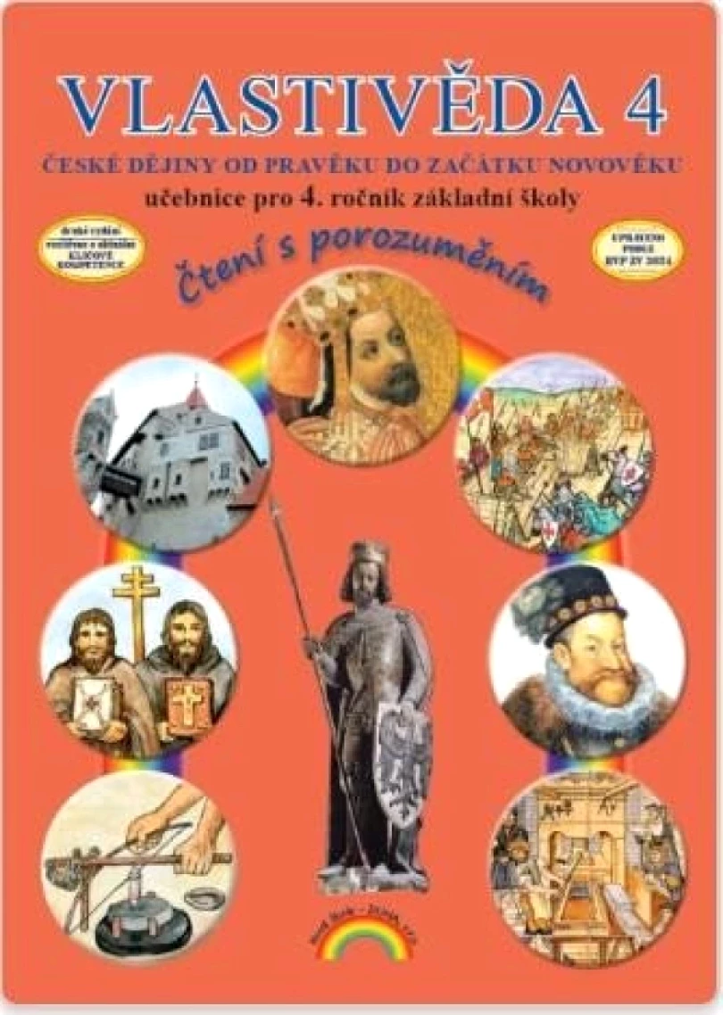 Vlastivěda 4, České dějiny od pravěku do začátku novověku – učebnice pro 4. ročník ZŠ, Čtení s porozuměním (Marie Fejfušová, 2025)