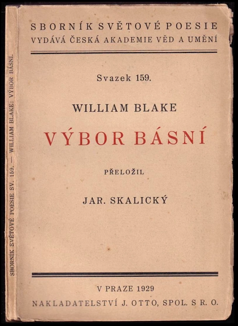 Levně Výbor básní (William Blake, 1929)