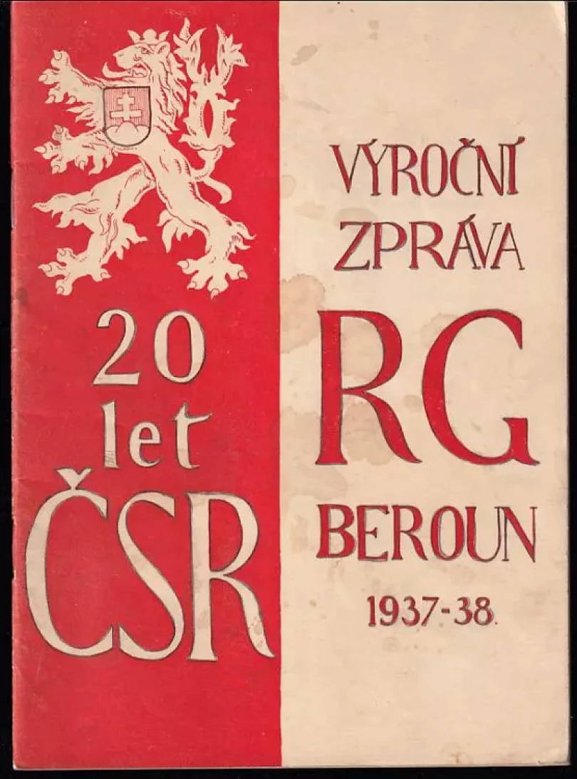 Výroční zpráva státního československého reálného gymnasia v Berouně (, 1938)