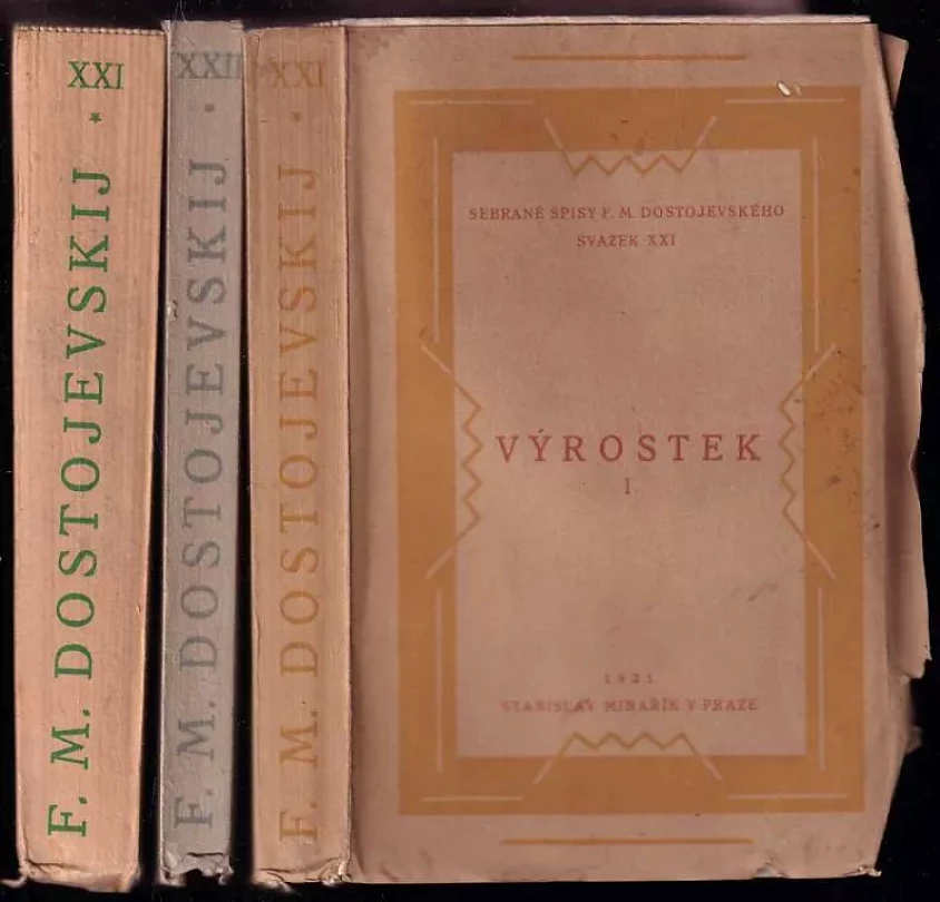 Levně Výrostek : Díl 1-3 (Fedor Michajlovič Dostojevskij, 1921)