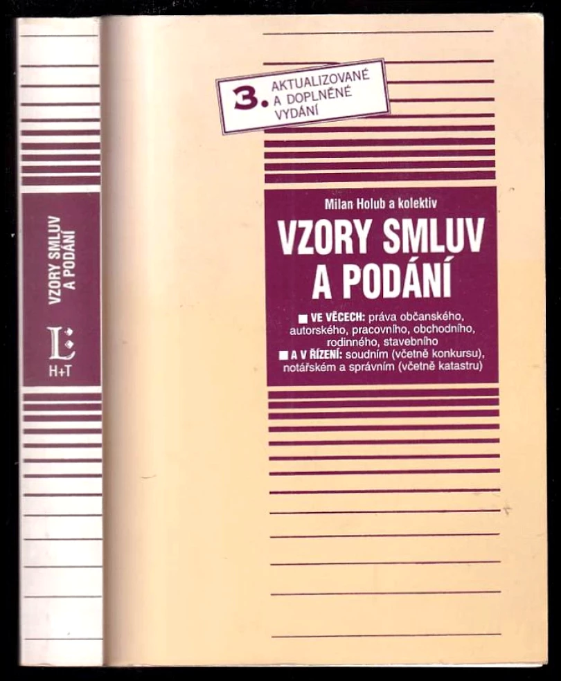 Levně Vzory smluv a podání (Milan Holub, 1995)