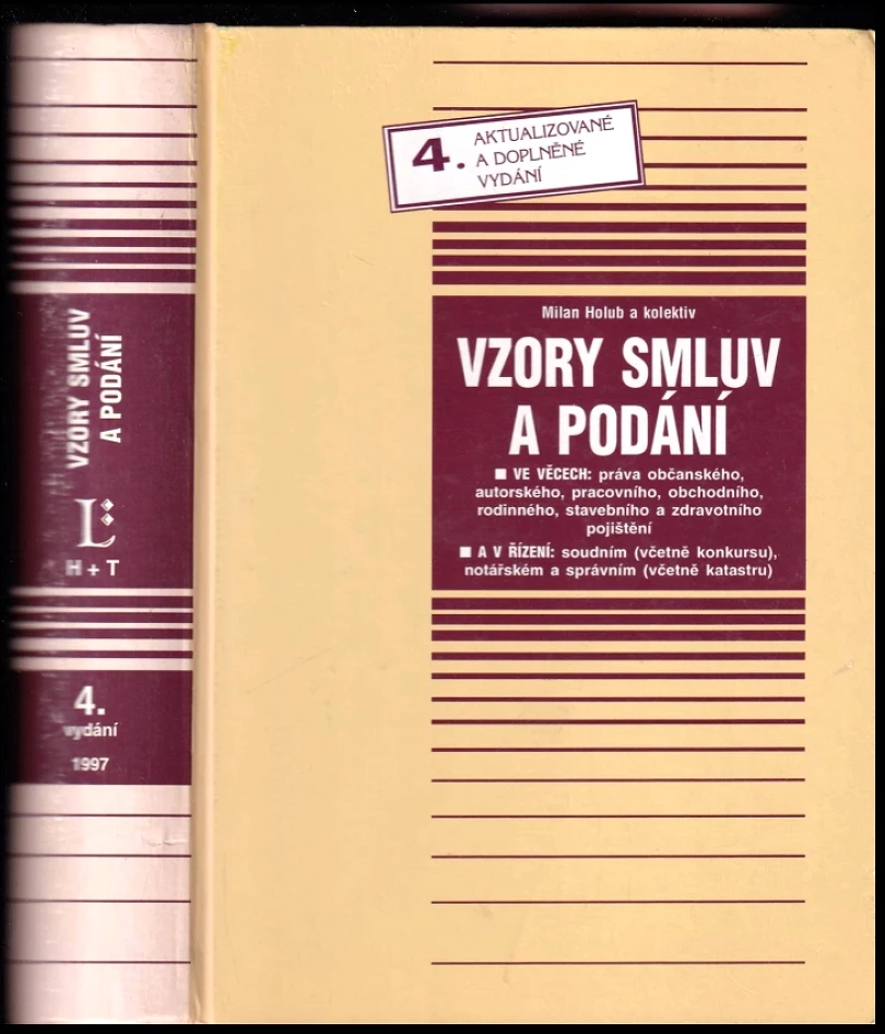 Levně Vzory smluv a podání (Milan Holub, 1996)