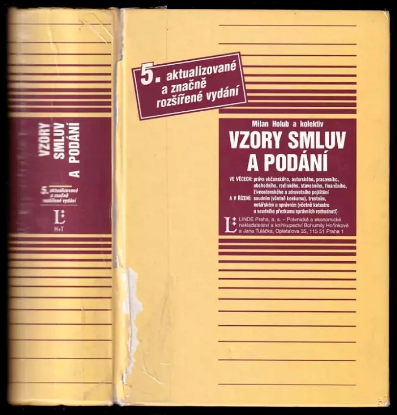 Levně Vzory smluv a podání (Milan Holub, 1998)