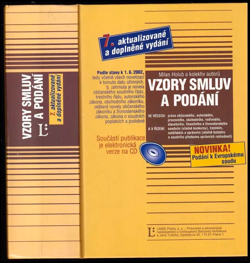 Levně Vzory smluv a podání (Milan Holub, 2002)