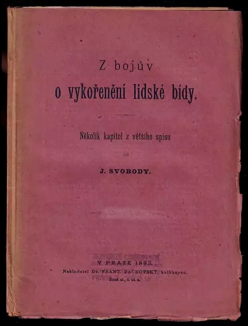 Levně Z bojův o vykořenění lidské bídy (Jakub Arbes, 1892)
