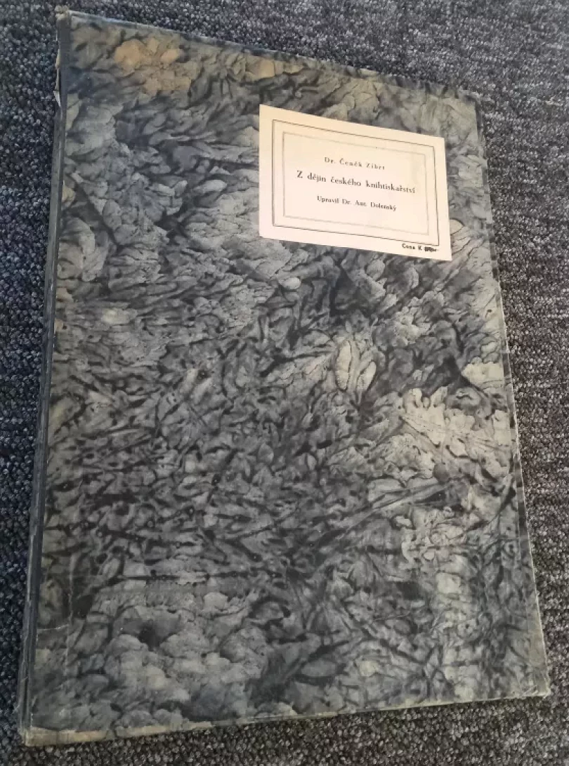 Z dějin českého knihtiskařství (Čeněk Zíbrt, 1939)