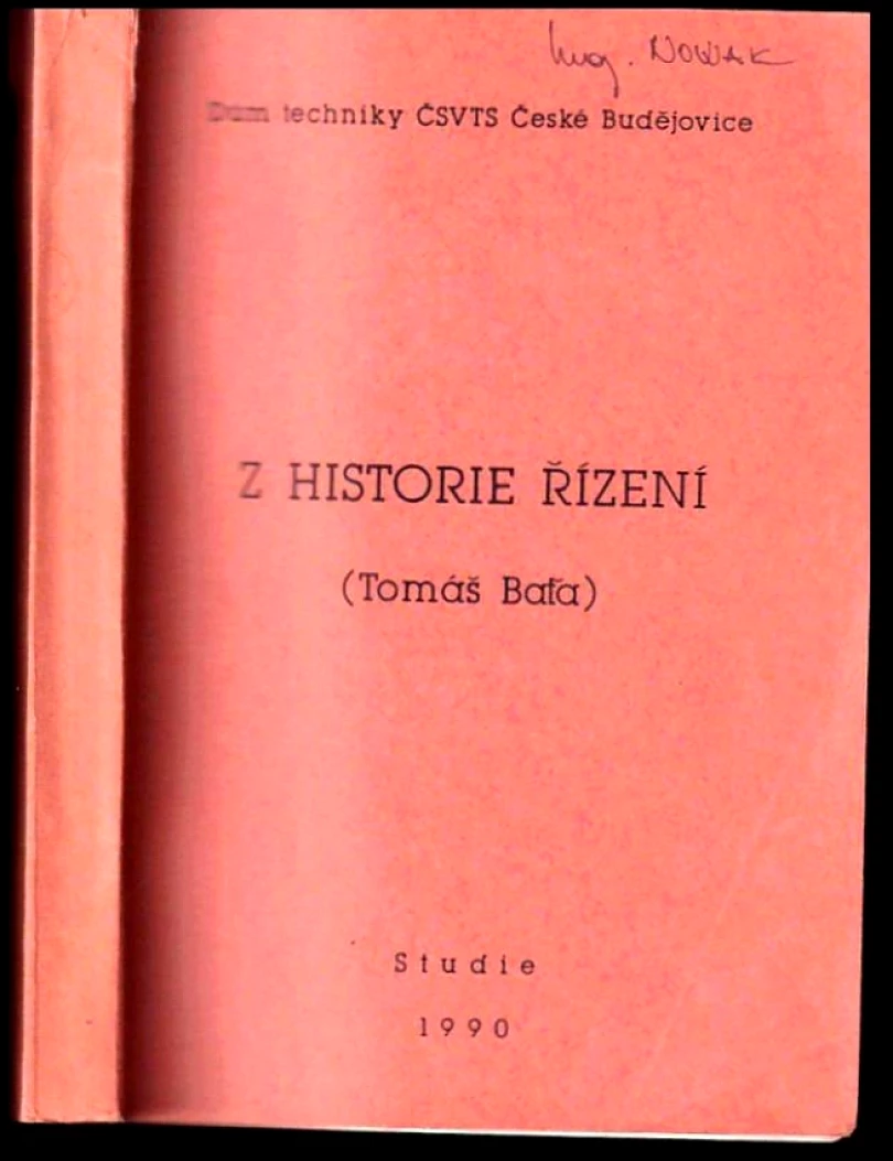 Z historie řízení (Tomáš Baťa, 1990)