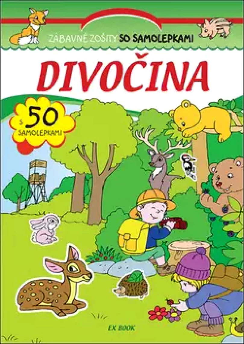 Levně Zábavné zošity so samolepkami Divočina (, 2018)