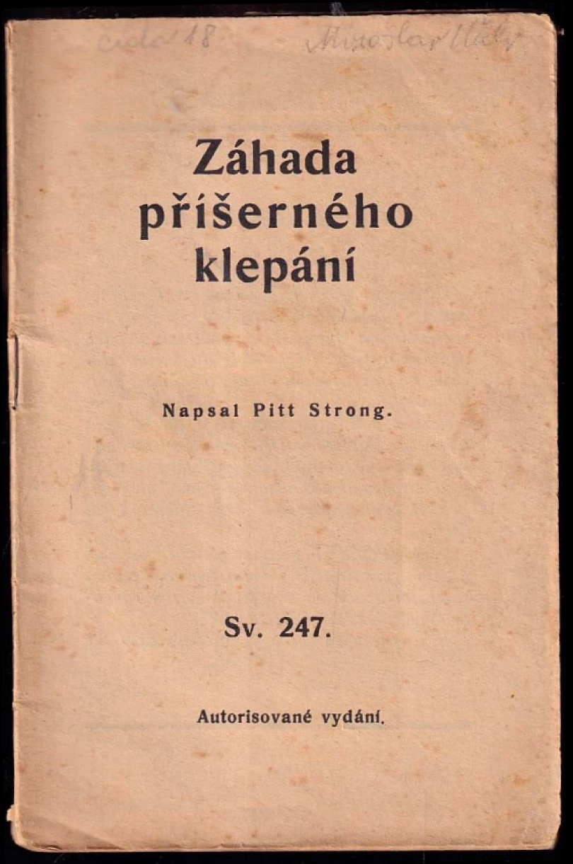Záhada příšerného klepání - Tom Shark (Pitt Strong, 1939)