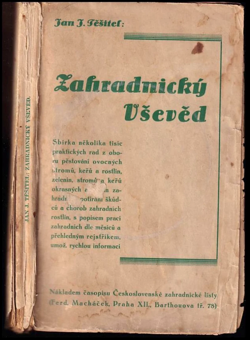 Levně Zahradnický vševěd (Jan Josef Těšitel, 1936)