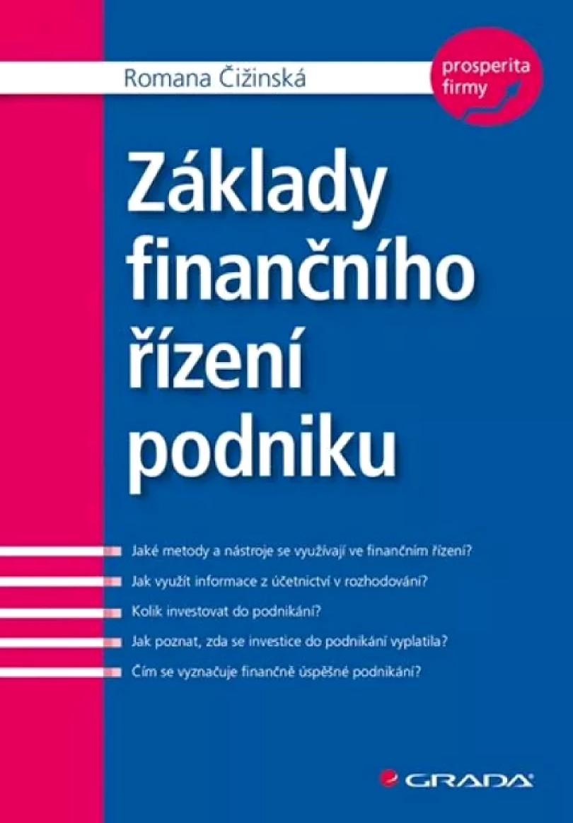 Základy finančního řízení podniku (Romana Čižinská, 2018)