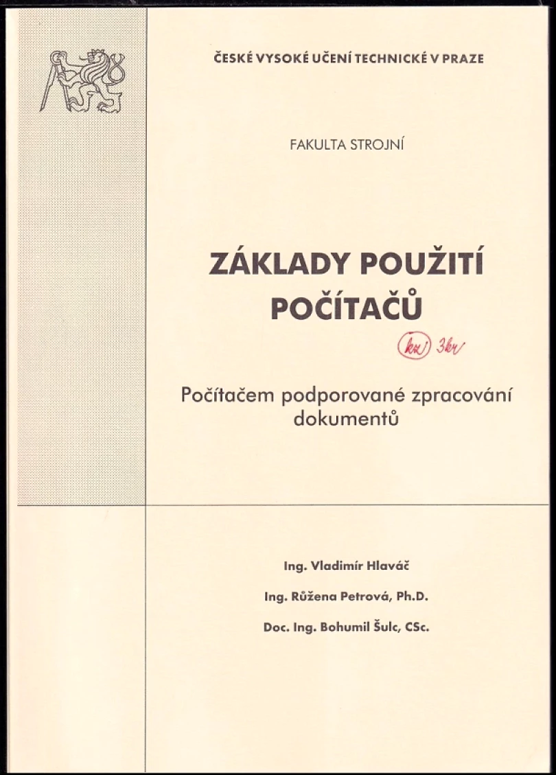 Základy použití počítačů (Vladimír Hlaváč, 2001)