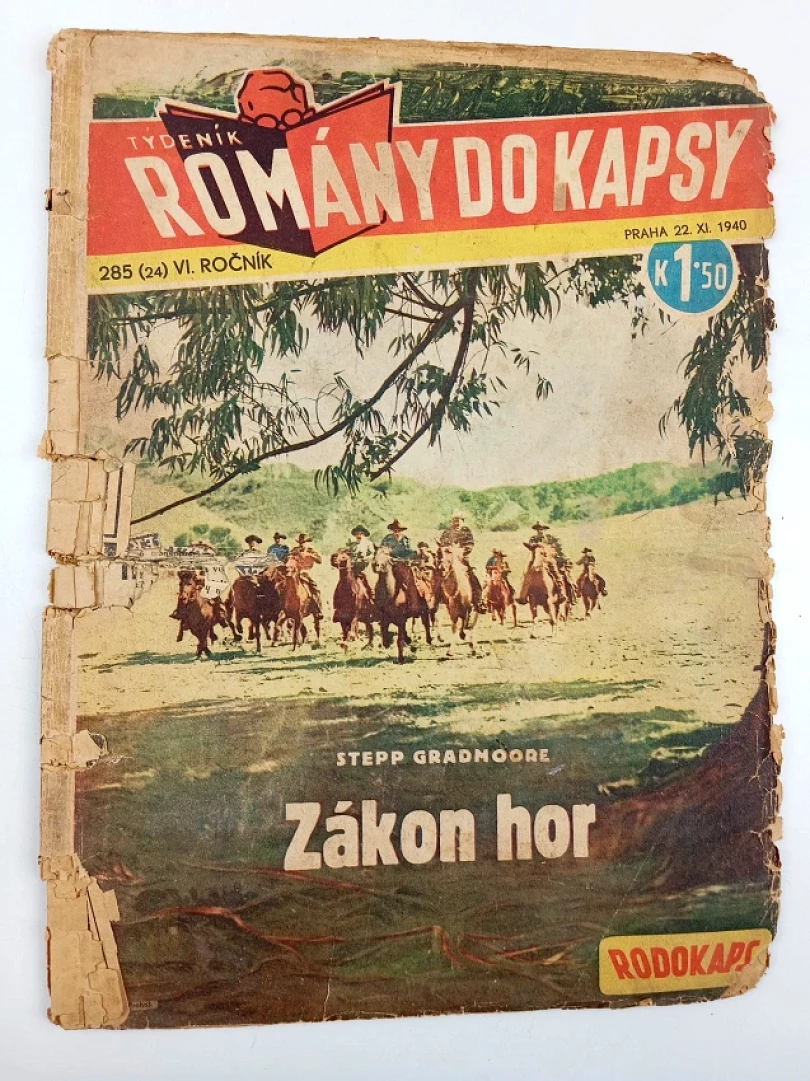 Levně Zákon hor, Rodokaps 285 (24), VI. ročník (Stepp Grandmoore, 1940)