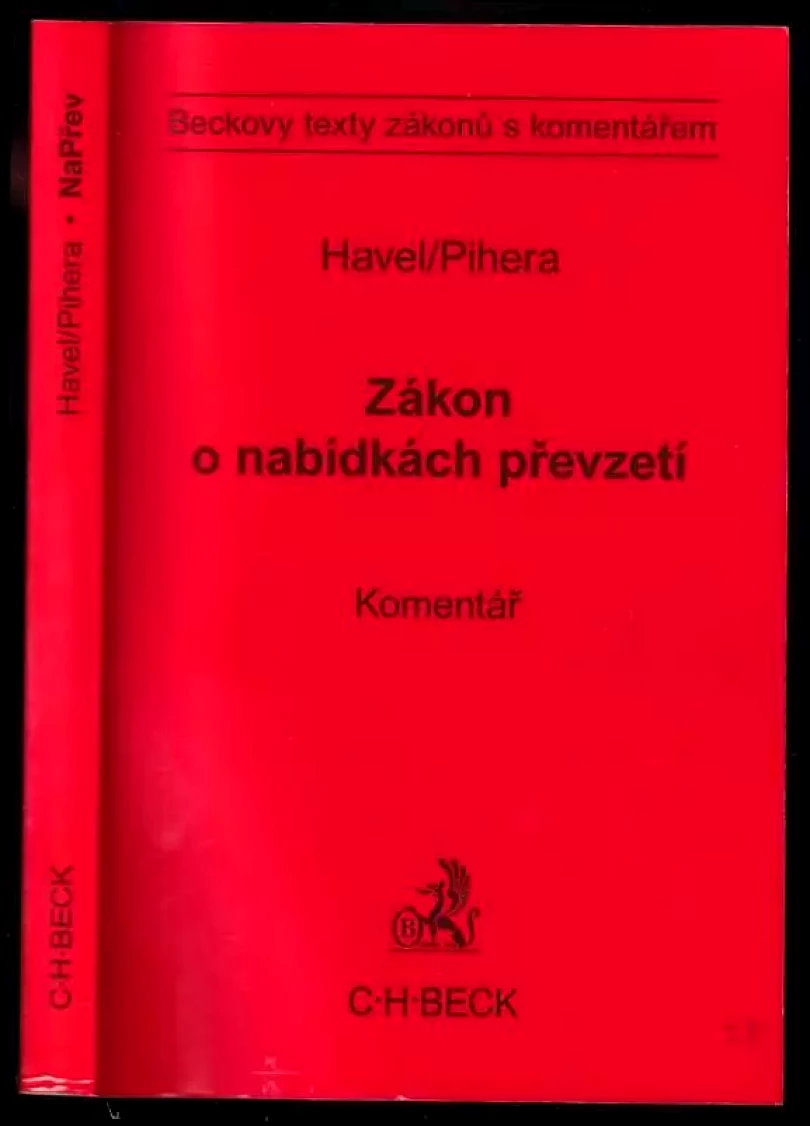 Levně Zákon o nabídkách převzetí (, 2009)