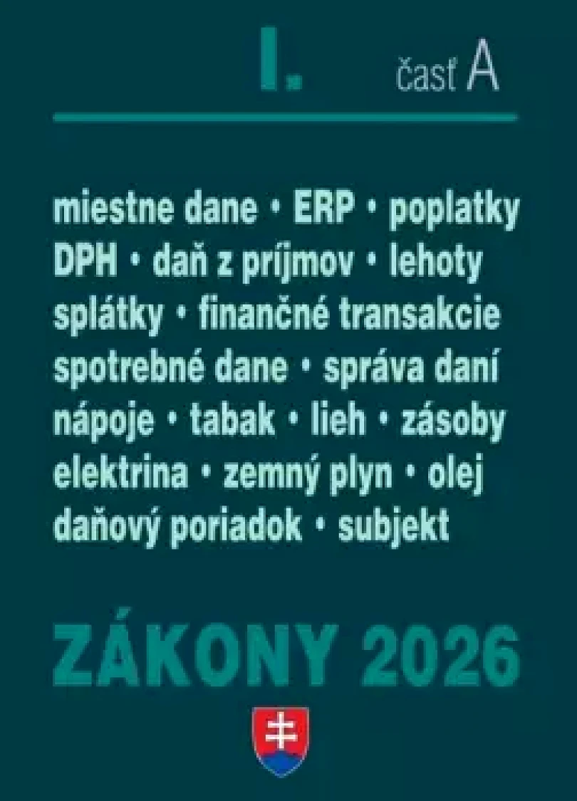 Levně Zákony I A 2026 – daňové zákony (, 2026)