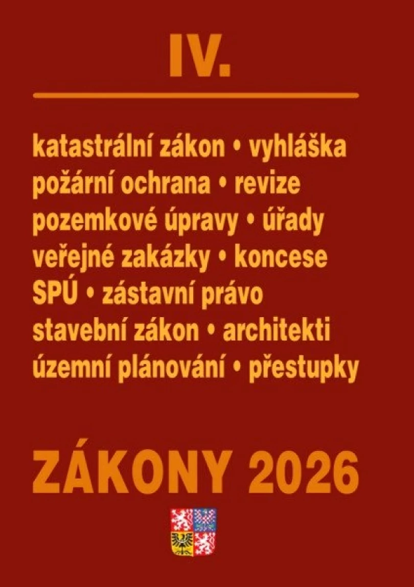 Zákony IV 2026 Stavebnictví, půda (, 2026)