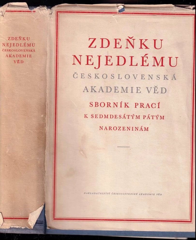 Zdeňku Nejedlému Československá akademie věd (Zdeněk Nejedlý, 1953)