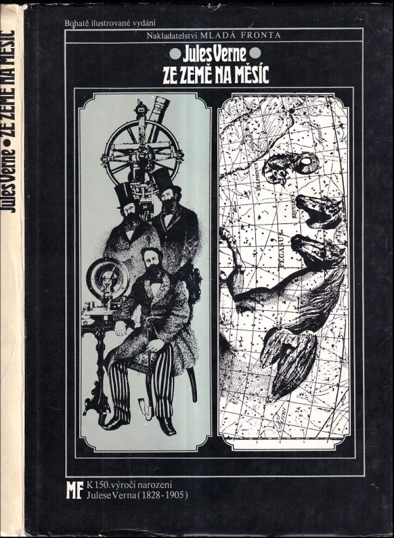 Levně Ze Země na Měsíc (Jules Verne, 1979)