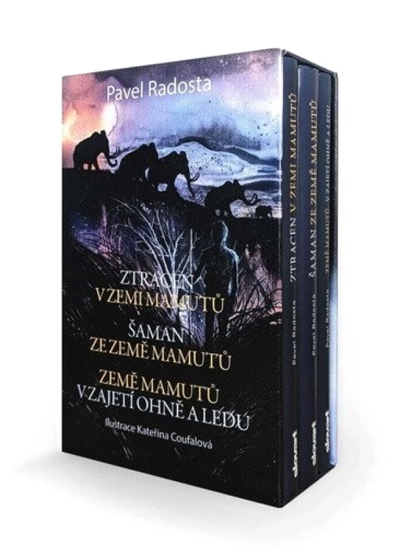 Levně Země mamutů BOX 1-3 (Ztracen v zemi mamutů, Šaman ze země mamutů, Země mamutů v zajetí ohně a ledu) (Pavel Radosta, 2025)