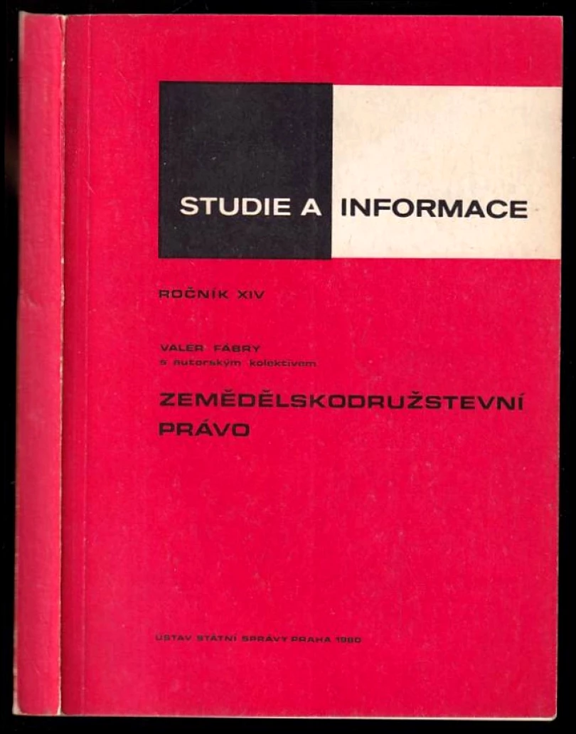 Levně Zemědělskodružstevní právo (Valér Fábry, 1980)