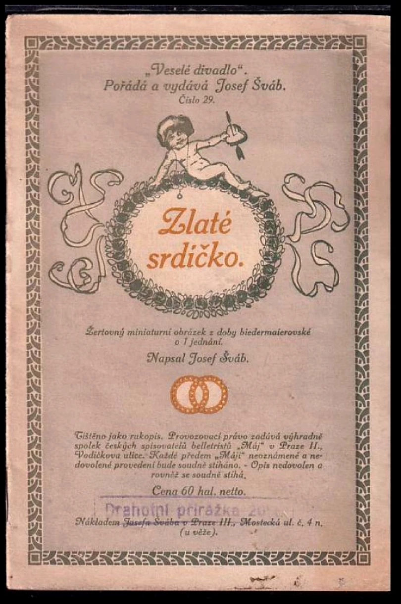 Levně Zlaté srdíčko (Josef Šváb-Malostranský, 1911)