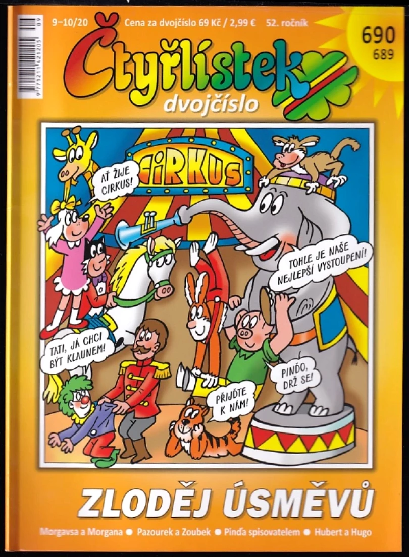 Zloděj úsměvů, Čtyřlístek 689 - 690, dvojčíslo (Richard Svitalský, 2020)