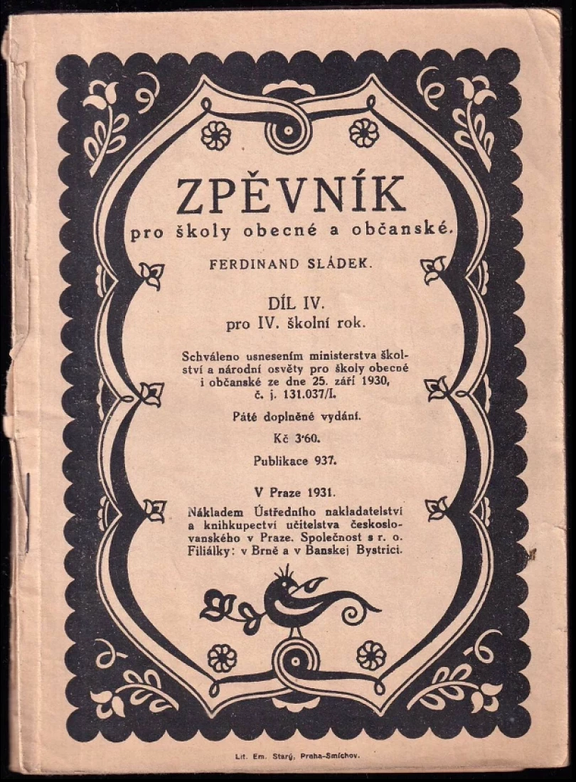 Zpěvník pro školy obecné a občanské (, 1931)