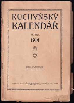 Kuchyňský kalendář na rok 1914