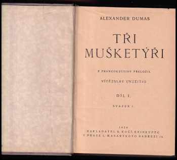 Alexandre Dumas: Tři mušketýři - díl I a II + Tři mušketýři po dvaceti letech - díl I a II + Tři mušketýři ještě po deseti letech díl I - VI - KOMPLET