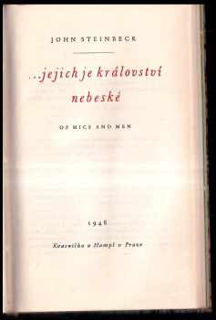 John Steinbeck: Jejich je králoství nebeské